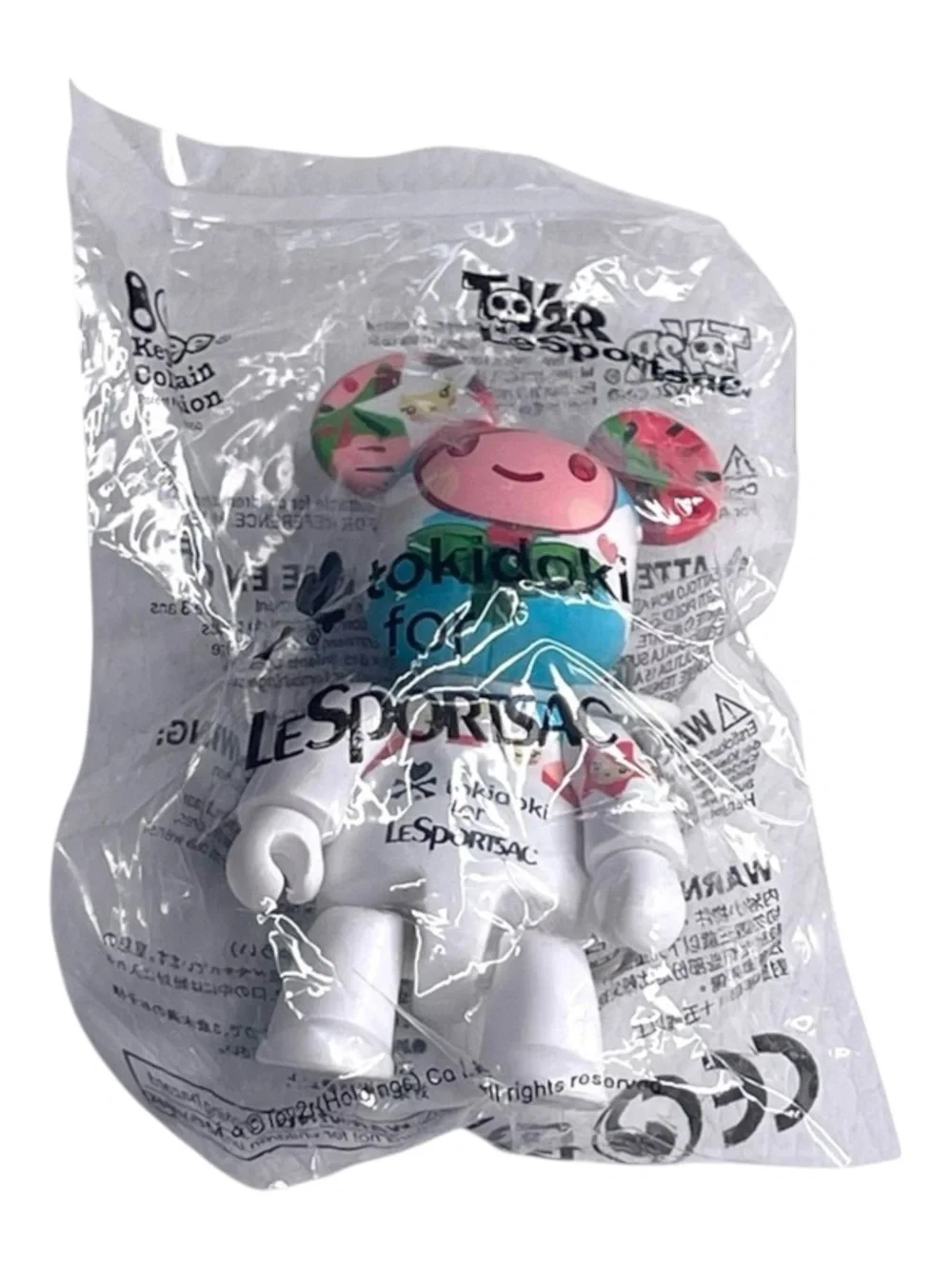 Deadstock: new Tokidoki x LeSportSac 𖠌 Ltd Ed Qee Bear Key Chain Bag Charm 𖠌